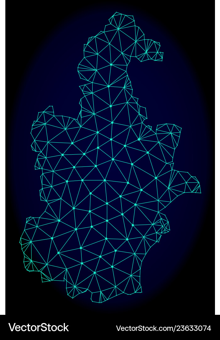 Polygonal network mesh abstract map Polygonal network mesh abstract map vector image