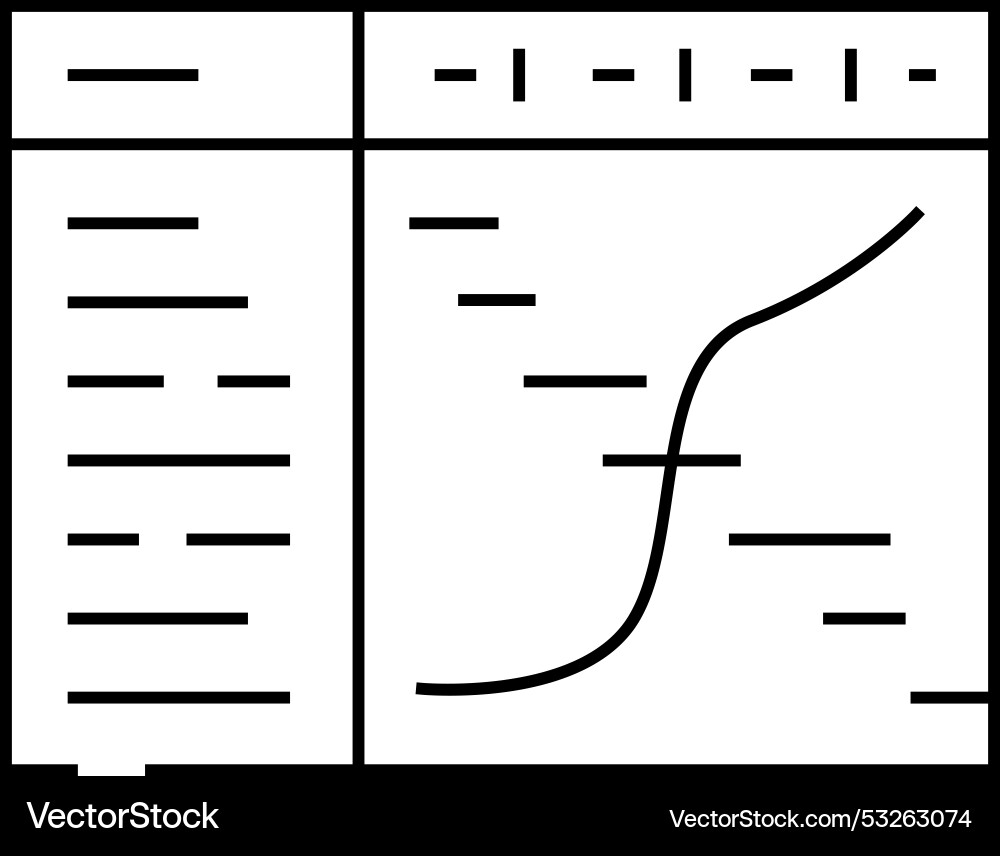 Resource assessment mining line icon Royalty Free Vector