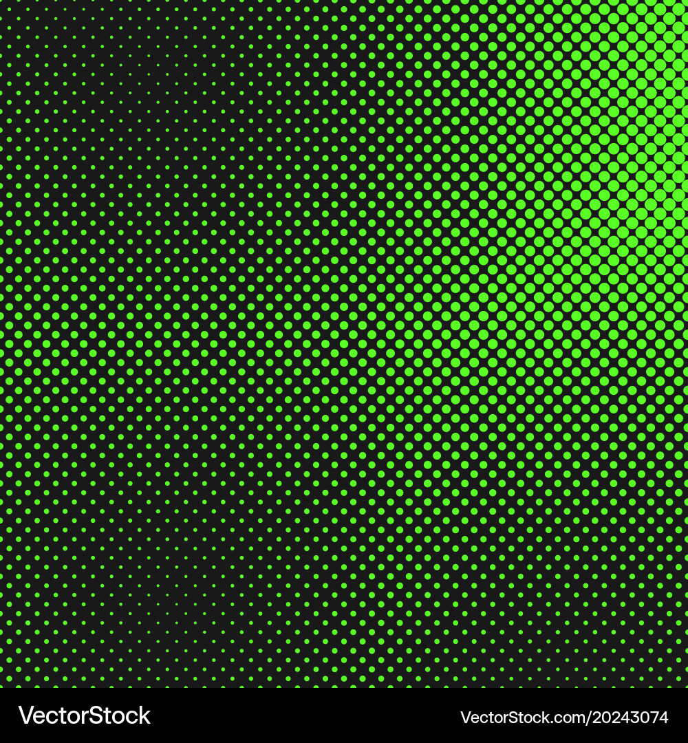 Retro halftone dot pattern background from circles vector image