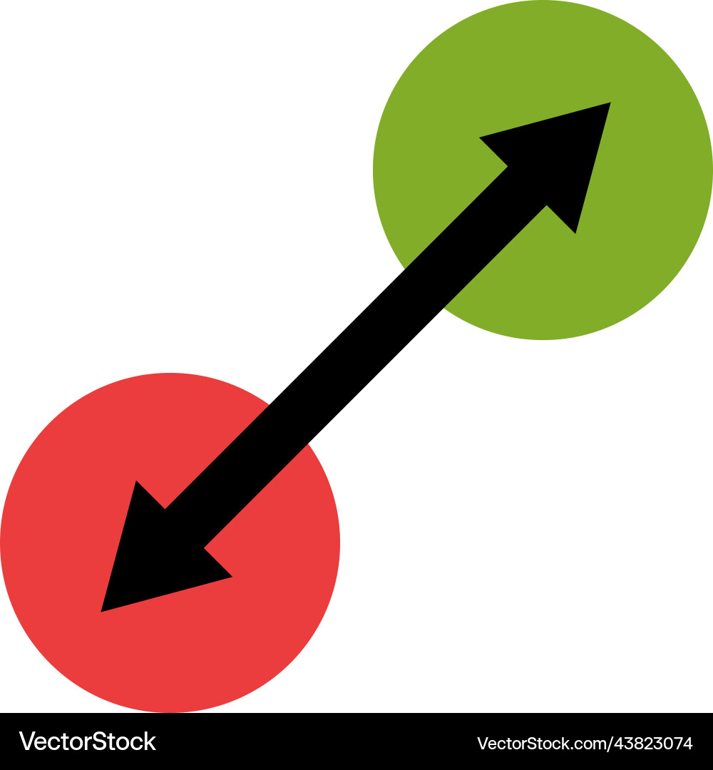 Scalability resize icon arrow vector image