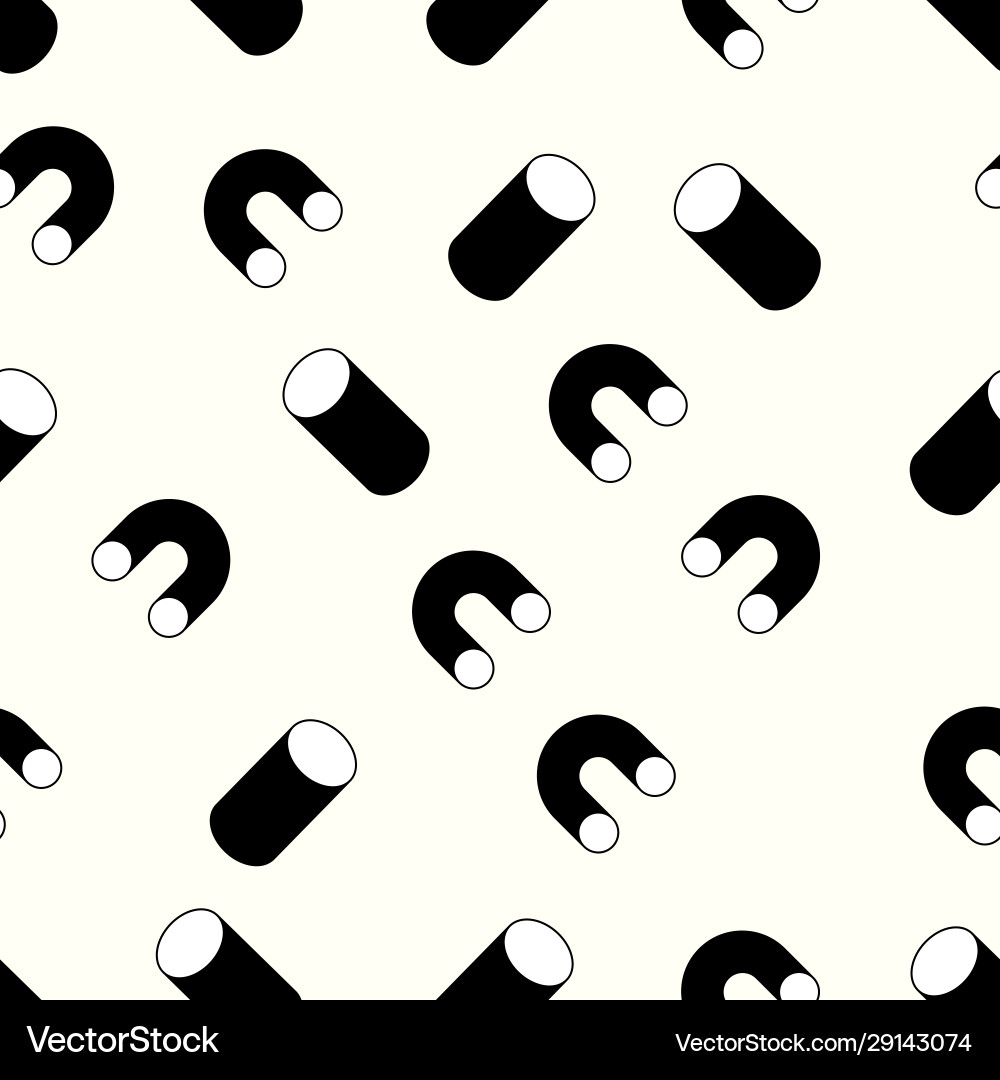 Seamless 3d shape pattern Vector Image