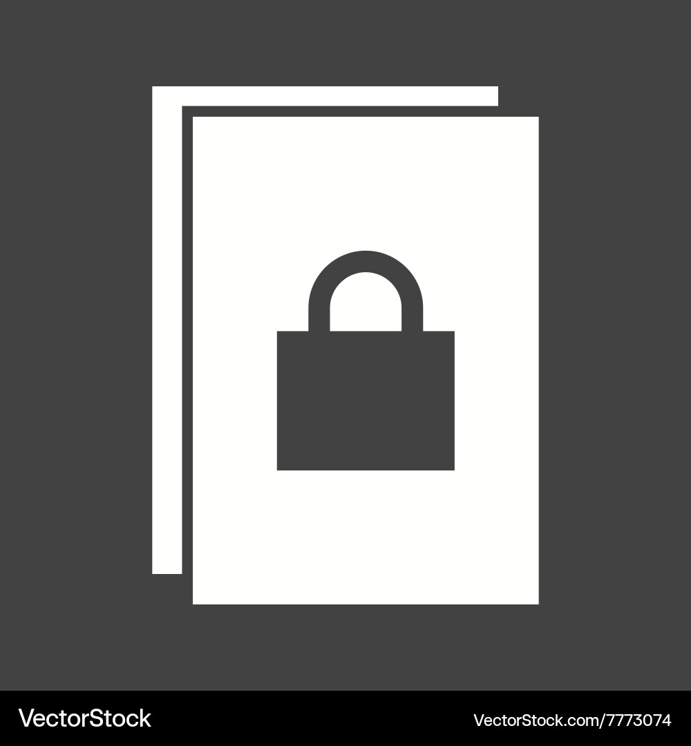 Secure document vector image
