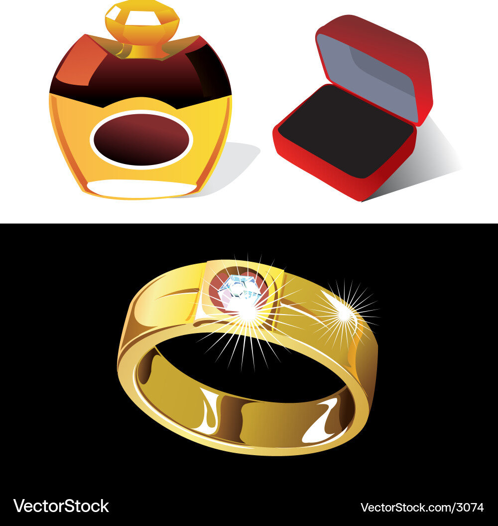 Shiny Gemstone Object Vector Image