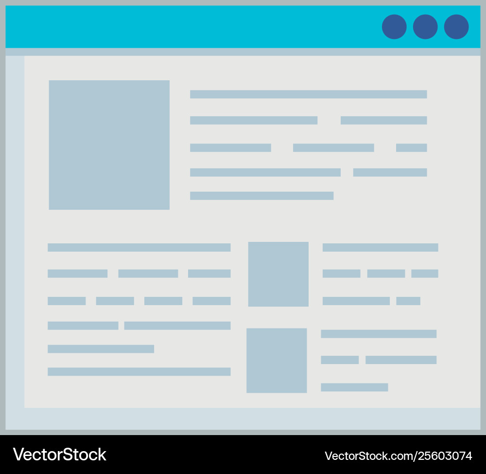Template webpage browser icon Template webpage browser icon vector image