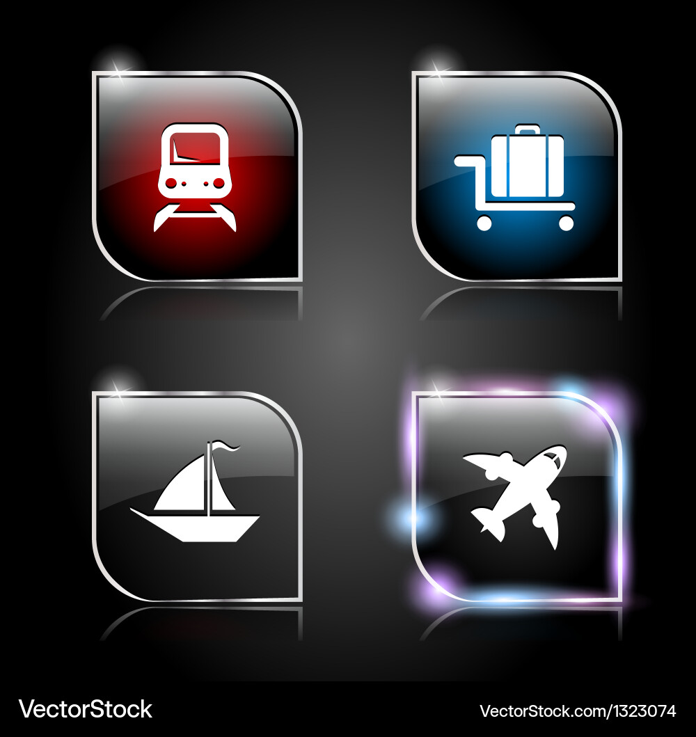 Web buttons pack vector image