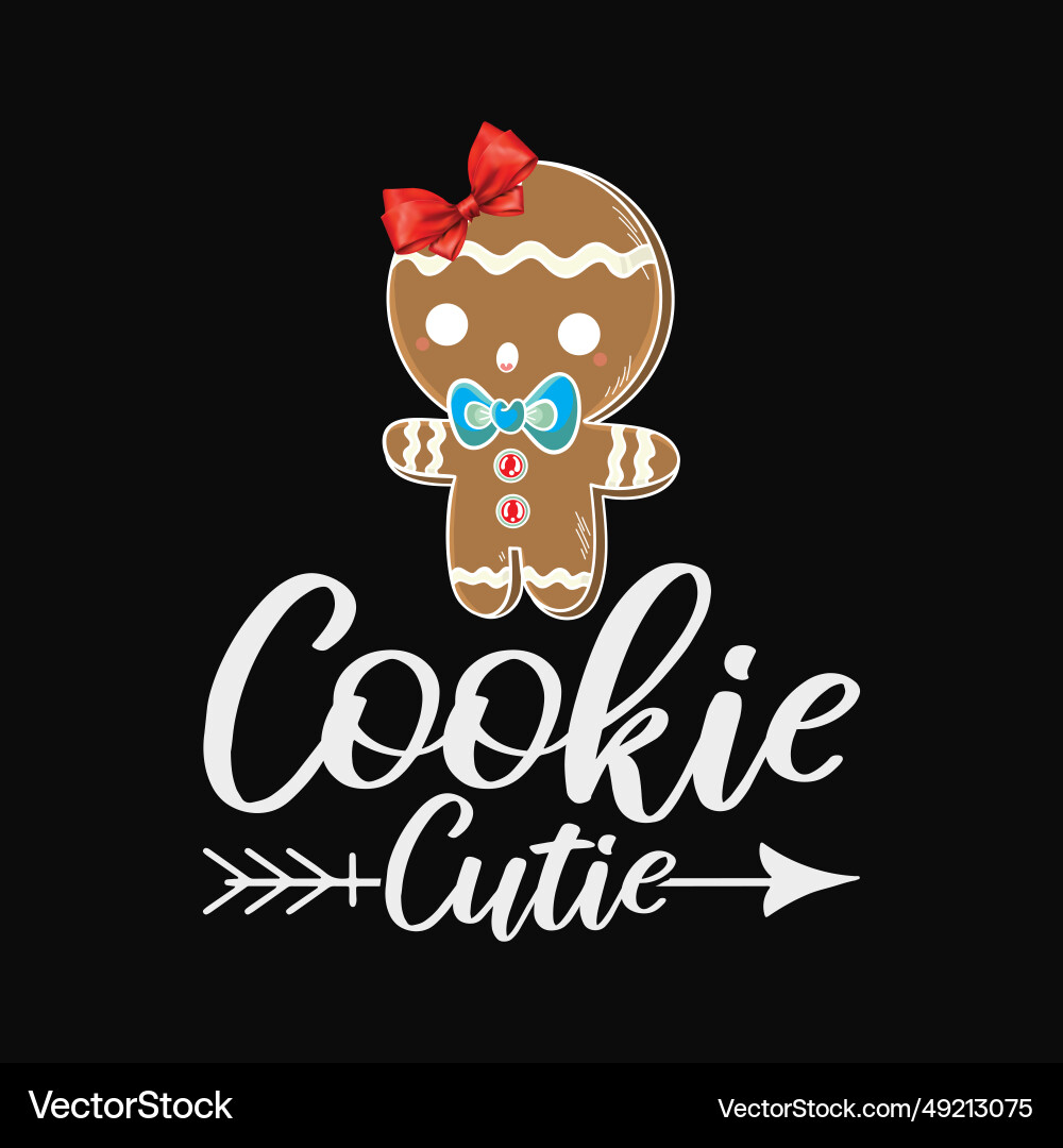 Cookie cutie christmas svg cricut craft cut png Cookie cutie christmas svg cricut craft cut png vector image