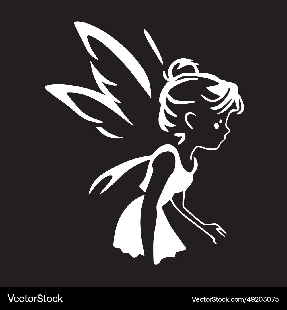 Fee - minimalistische und einfache Silhouette Fee - minimalistische und einfache Silhouette vektorbild