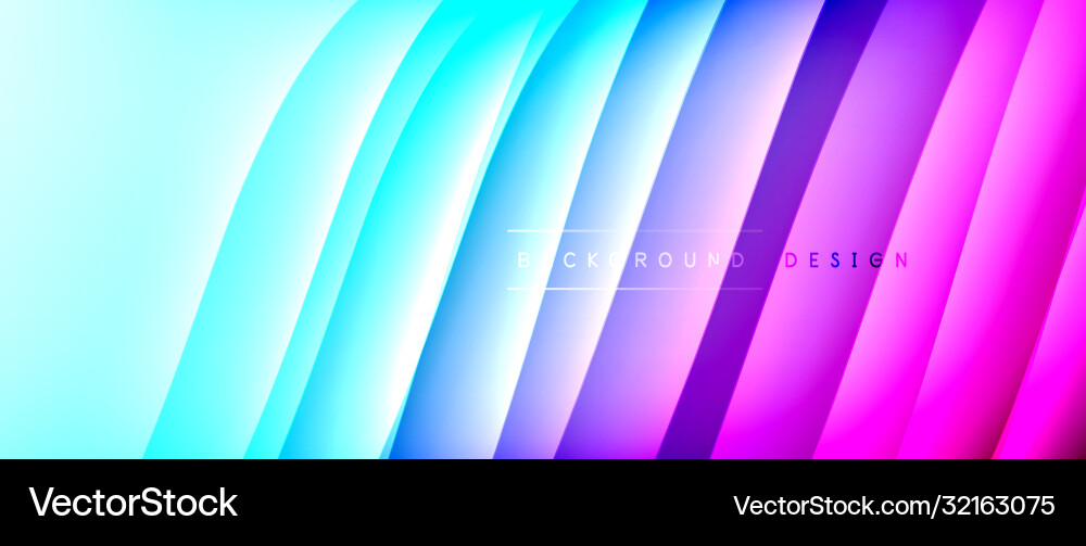 Fluid gradient waves with shadow lines and glowing Fluid gradient waves with shadow lines and glowing Vector Image