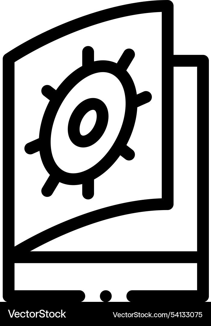 Instructor icon thin linear style design isolated Instructor icon thin linear style design isolated vector image