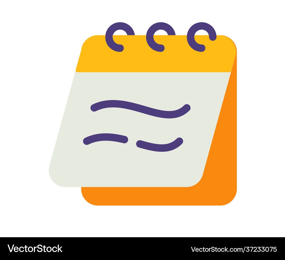 Notebook Notizen Notizblock einzelne isolierte Symbol Notebook Notizen Notizblock einzelne isolierte Symbol vektorbild