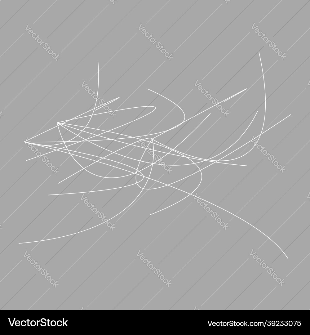 Random curvy squiggly tangled lines knot loop Random curvy squiggly tangled lines knot loop vector image