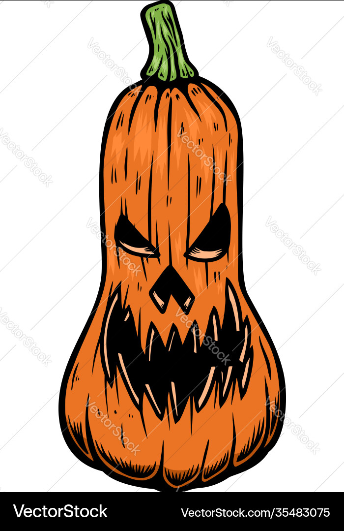 Scary halloween Kürbis Designelement Scary halloween Kürbis Designelement vektorbild