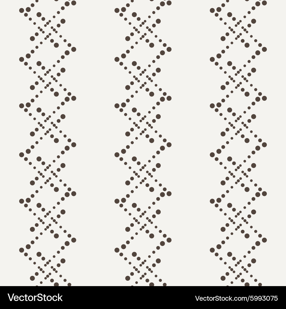 Seamless geometric pattern of dots vector image