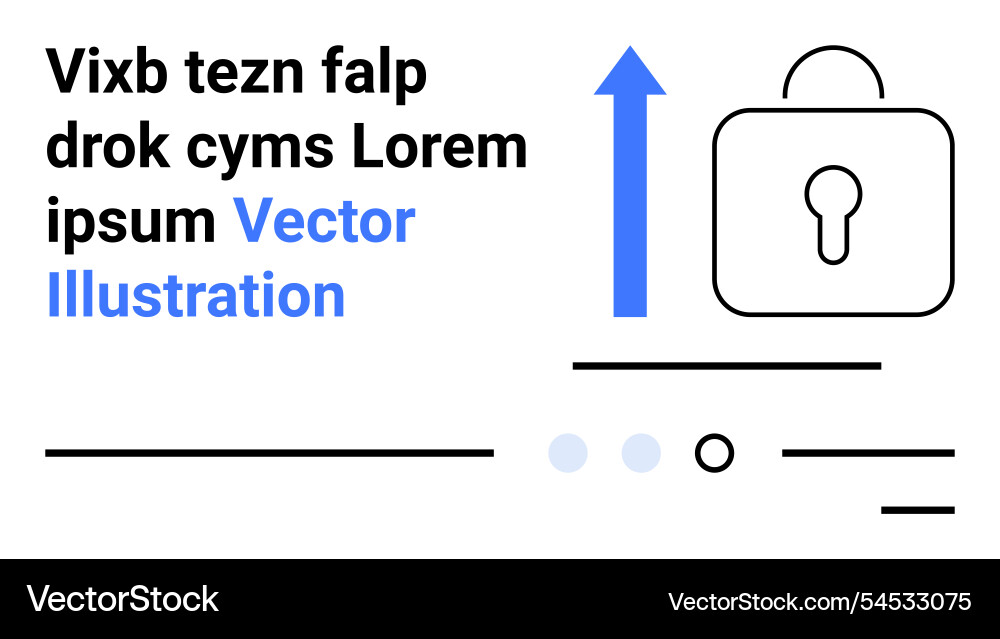 Secure data management concept featuring lock icon Secure data management concept featuring lock icon vector image