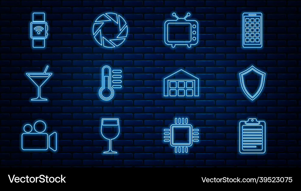 Set line clipboard with document shield Vector Image