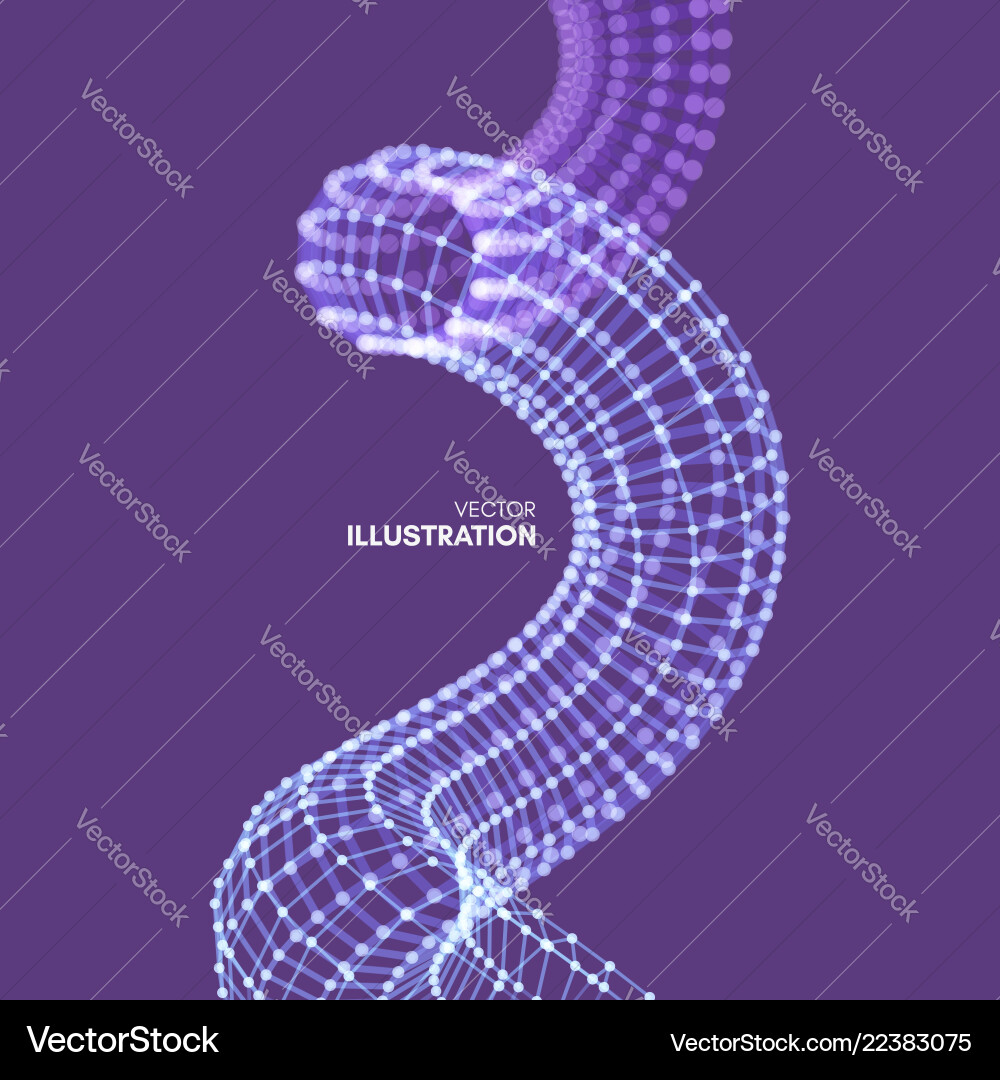 Spiral connection structure abstract grid design Spiral connection structure abstract grid design vector image