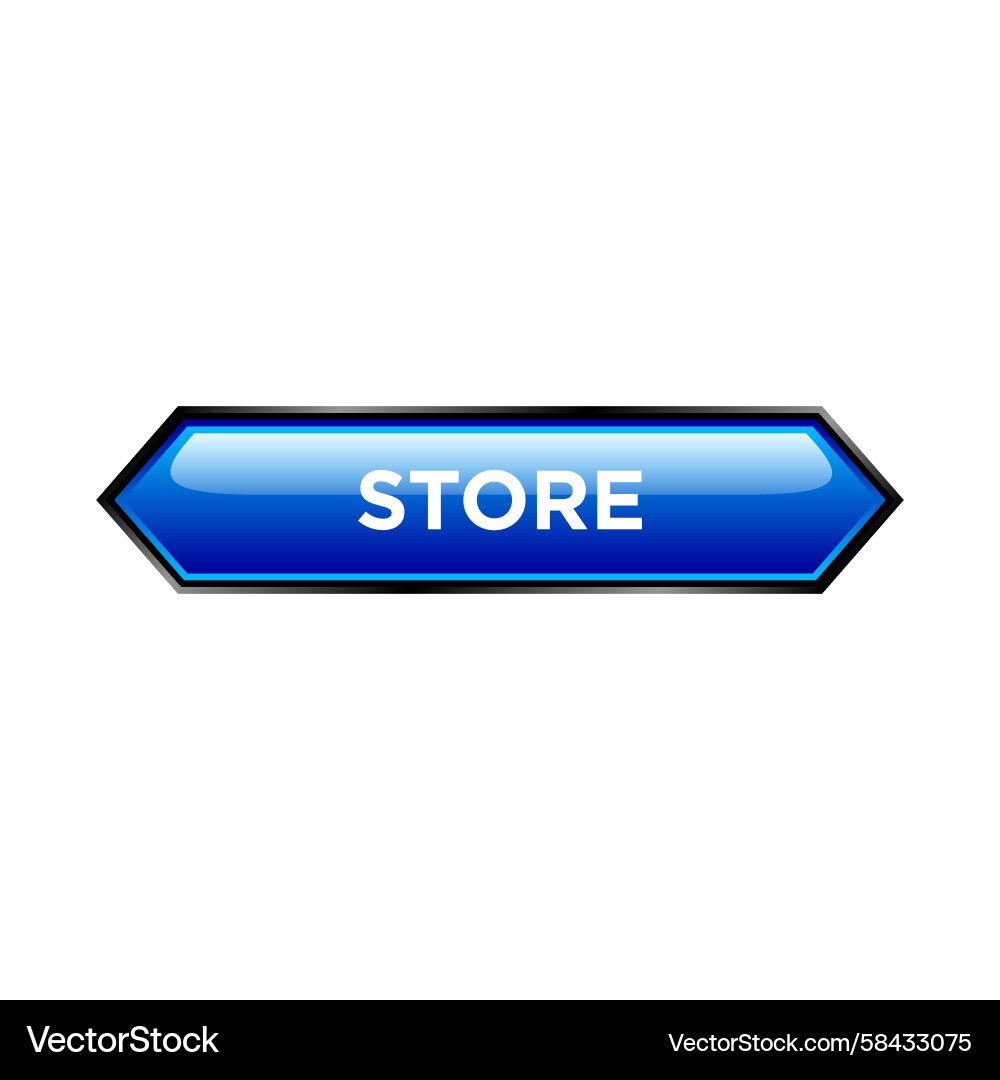 Store Button Website Template Vector Image
