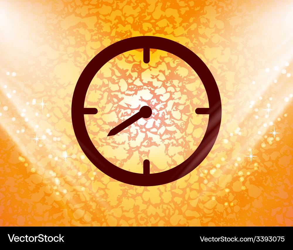 Timer icon symbol flat modern web design with long Vector Image