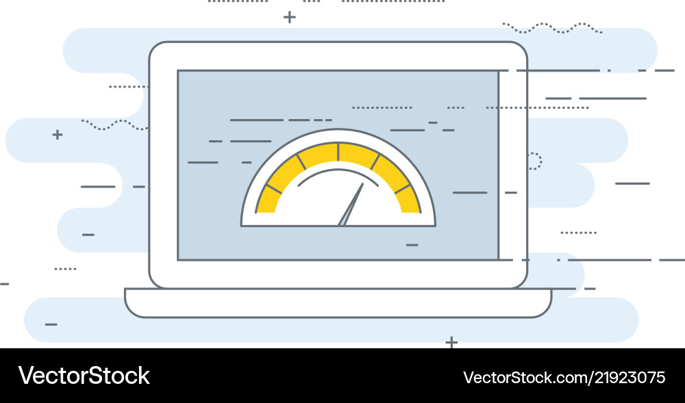 Website Speed Test Icon - Performance vector image