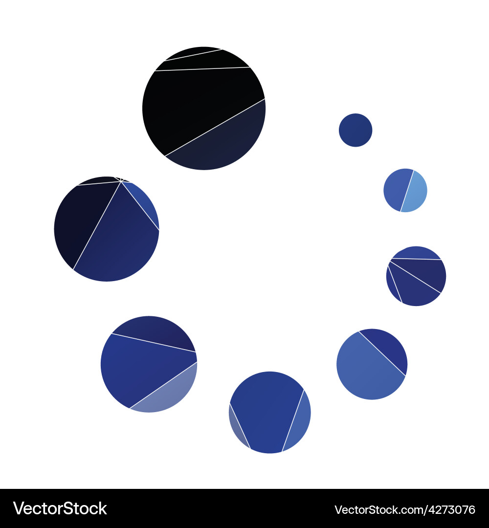 Abstract Loading Triangle Icon vector image
