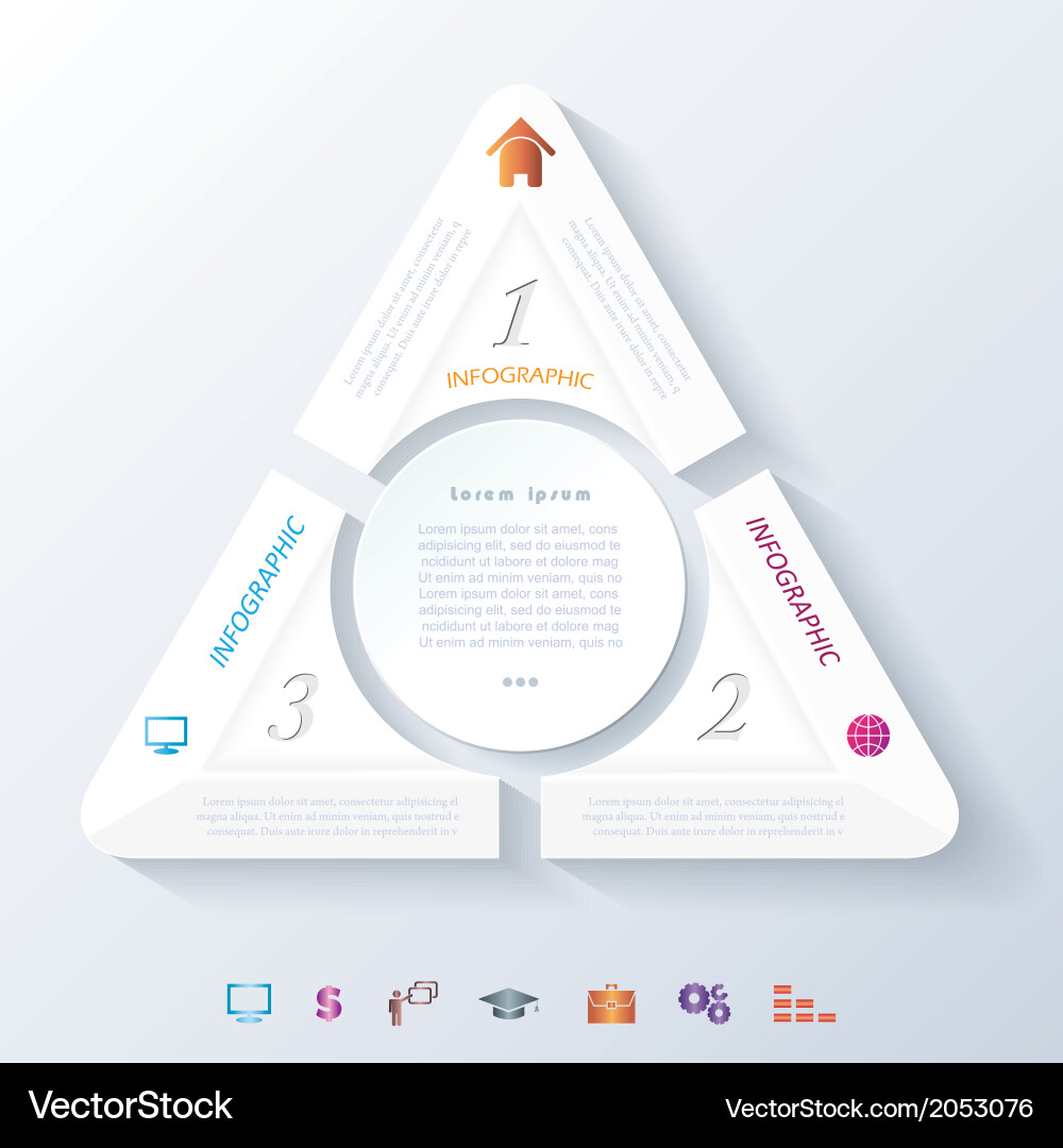Abstract Workflow Diagram Vector Image