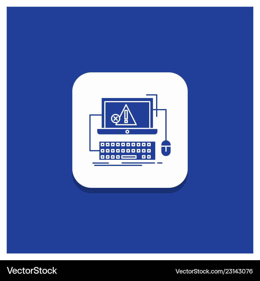 Computer Error Icon - Crash & Failure vector image
