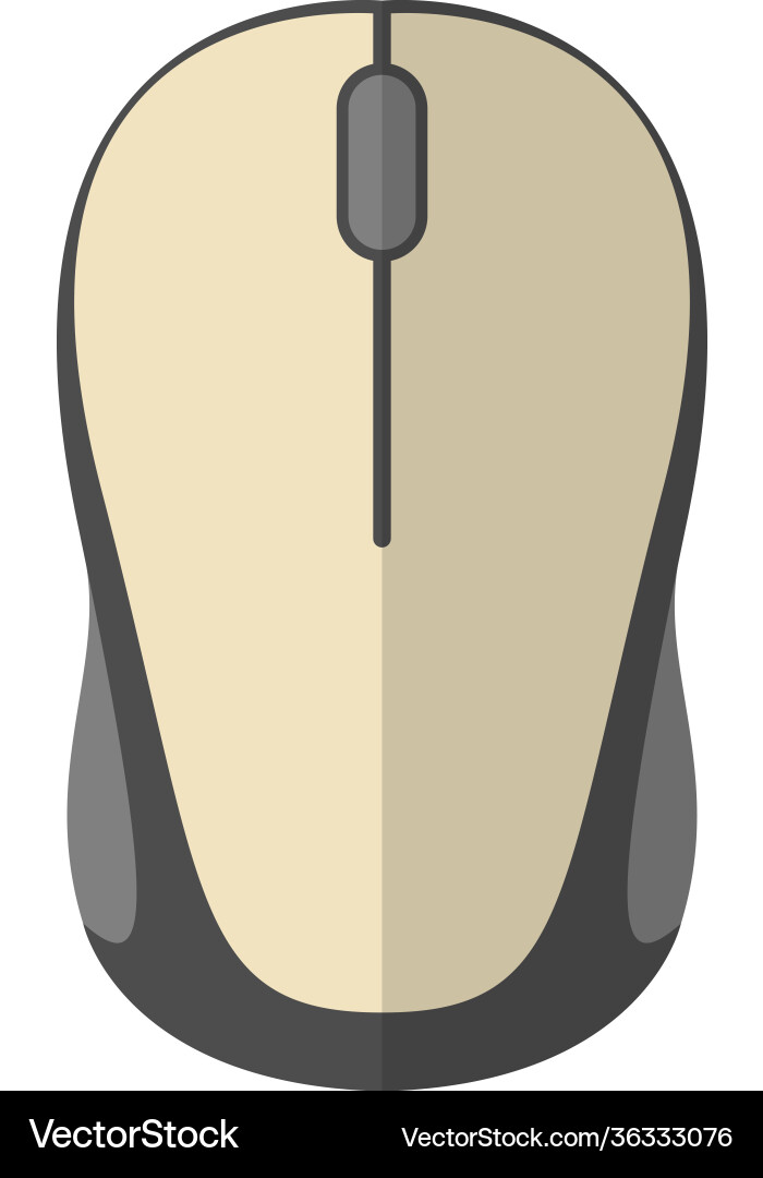 Computer mouse isolated on white background Vector Image