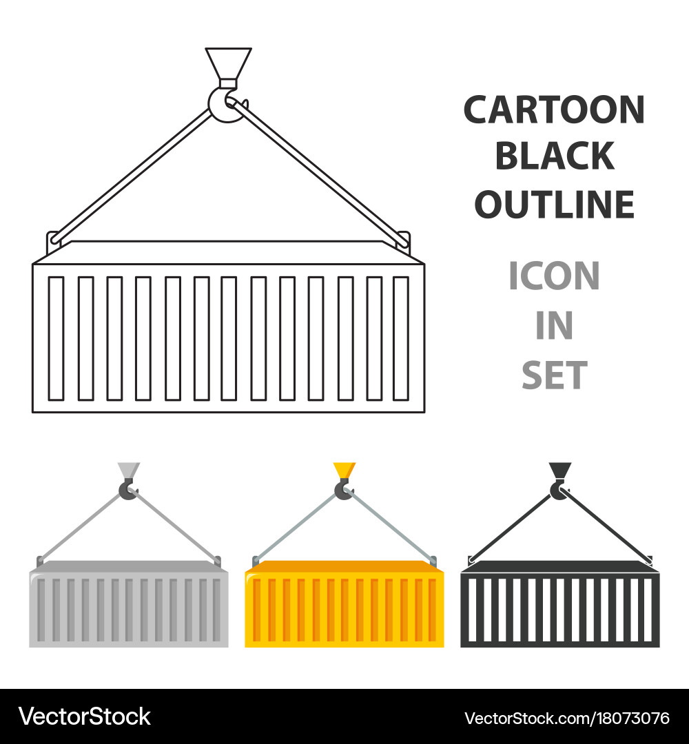 Container icon of for web Vector Image