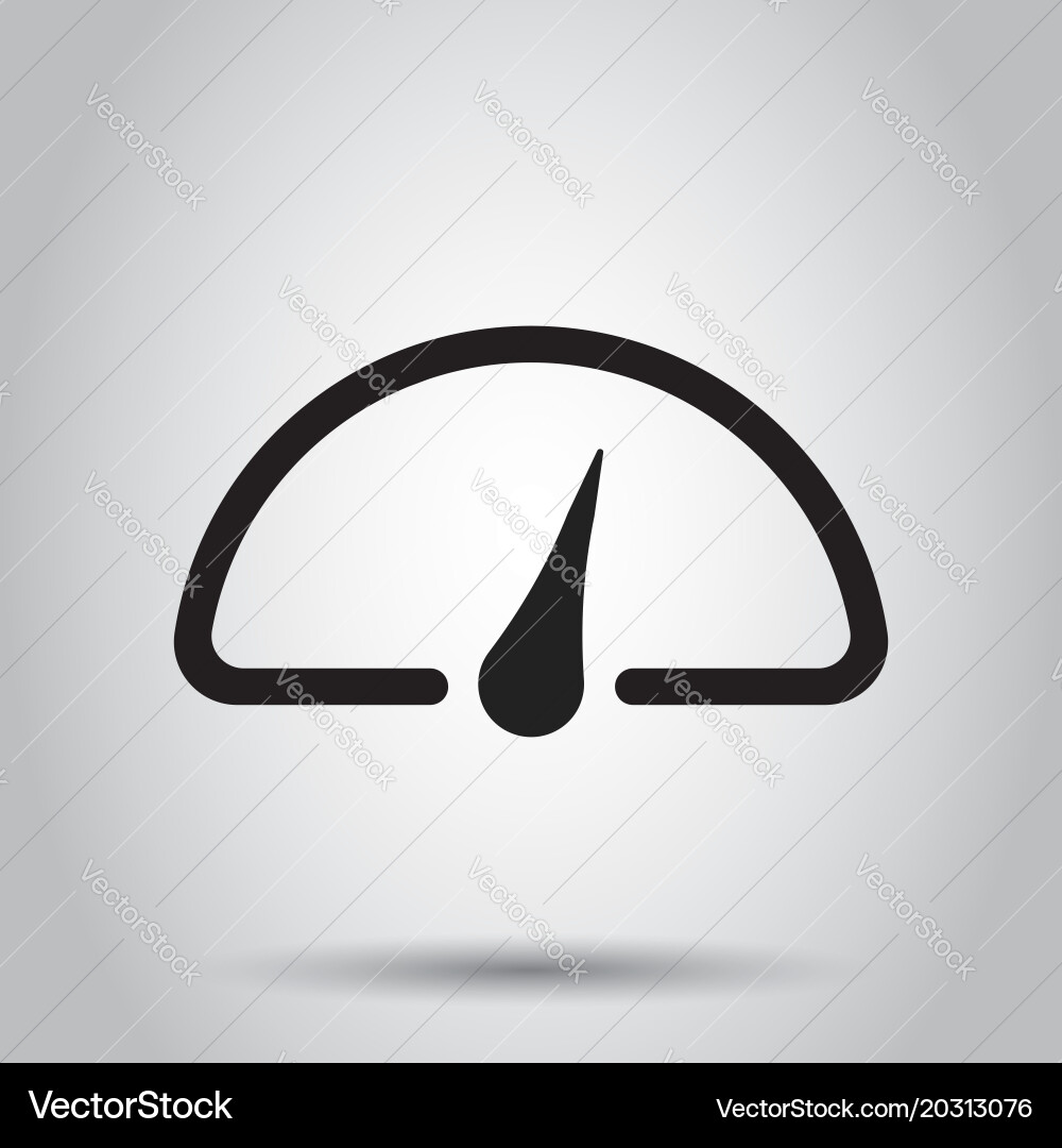 Dashboard icon level meter speed vector image