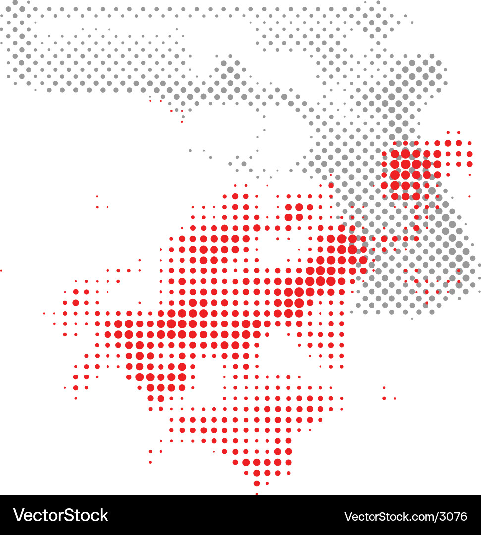 Halftone Dot Pattern vector image