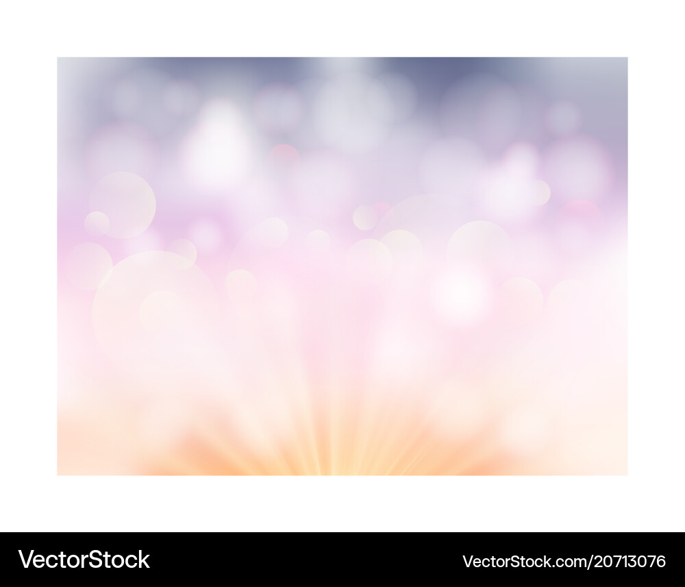 Pastel Bokeh Light Background Vector Image