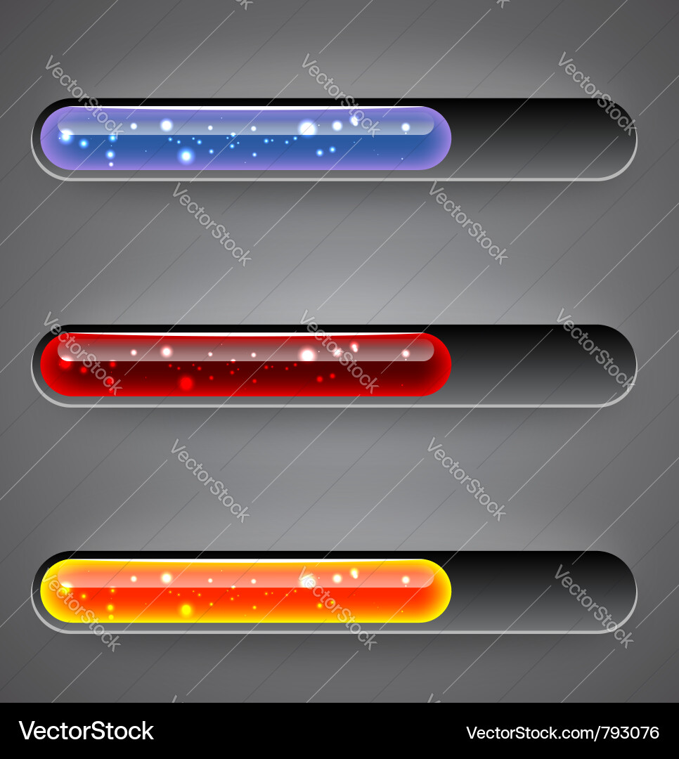 Preloading Progress Bars vector image