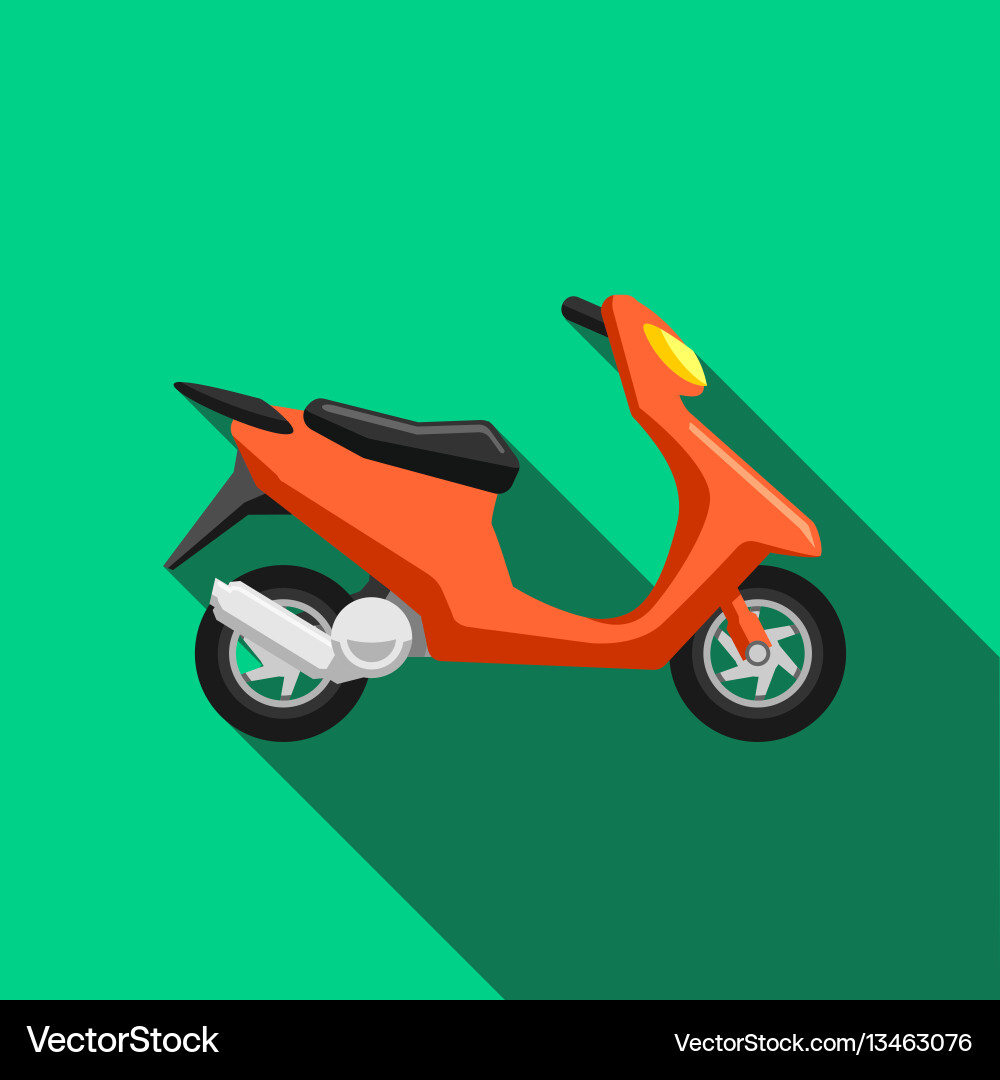 Scooter Transport flache Icons gesetzt moped Scooter Transport flache Icons gesetzt moped vektorbild