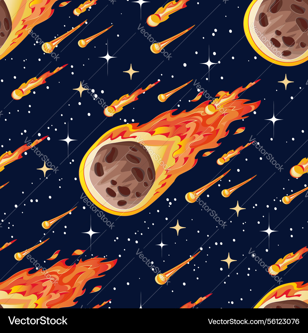Seamless pattern with space Vector Image
