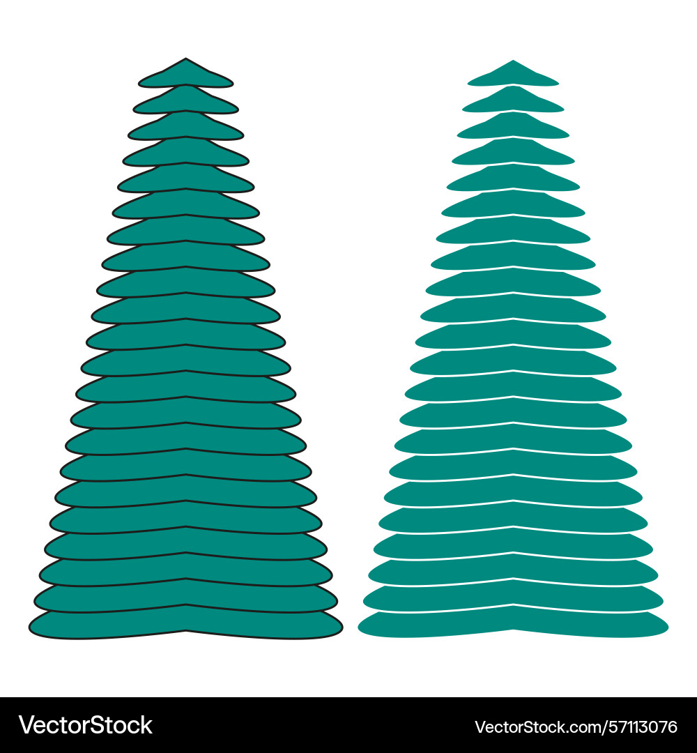 Triangular tree shapes abstract nature forms Triangular tree shapes abstract nature forms vector image