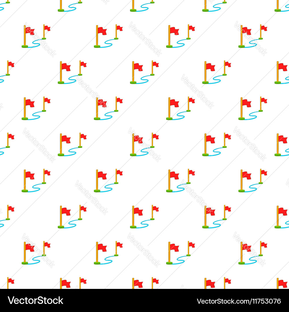 Two flags pattern cartoon style vector image