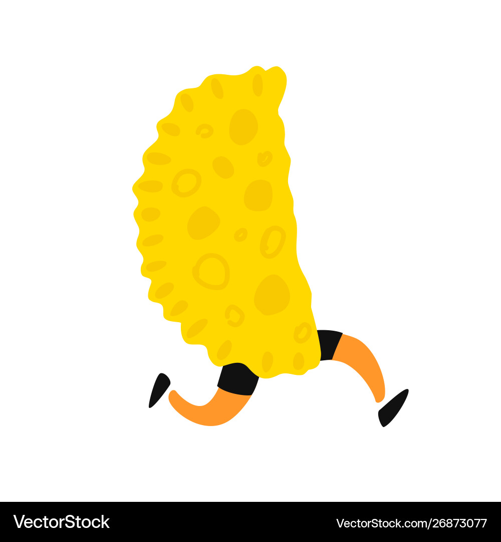 A tasty running cheburek icon for menu A tasty running cheburek icon for menu vector image