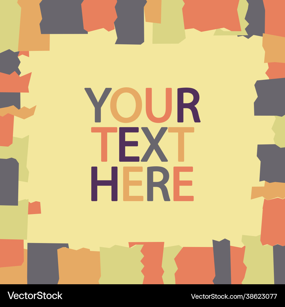 Abstract 1x1 square frame with copy space Abstract 1x1 square frame with copy space vector image