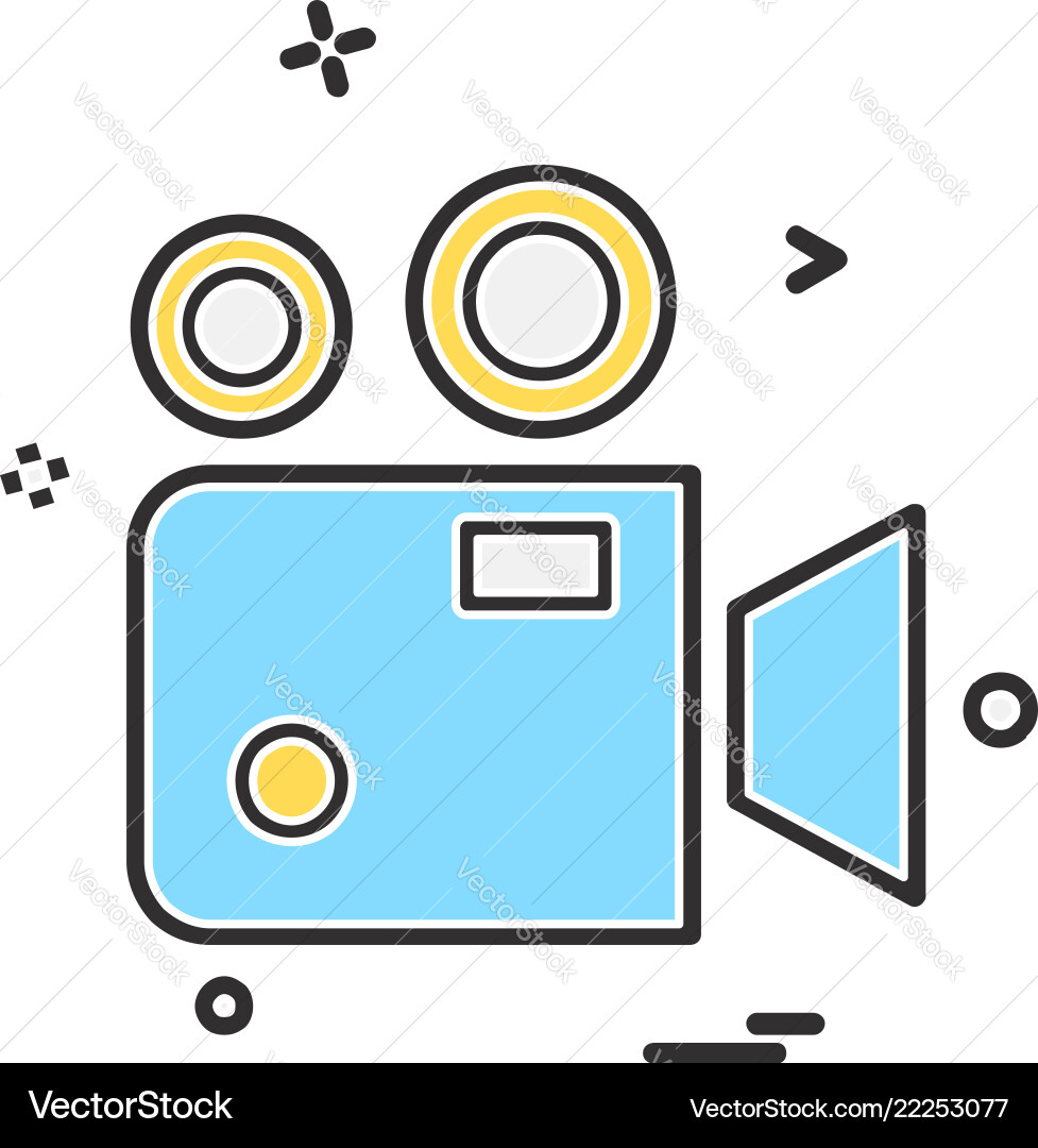 Camcoder icon design Vector Image