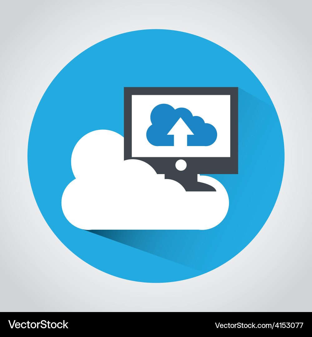 Computer icon vector image