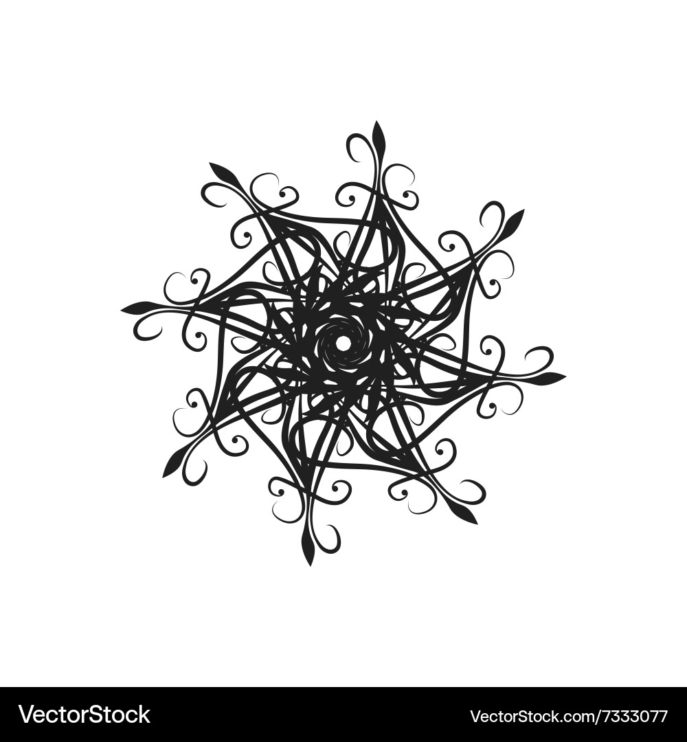 Design element in the form of a chandelier Vector Image
