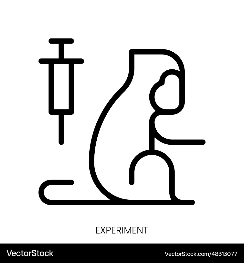 Experiment icon line art style design isolated Experiment icon line art style design isolated vector image