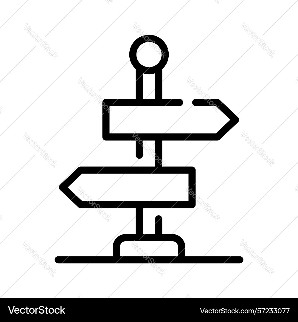 Guidepost Vector Image