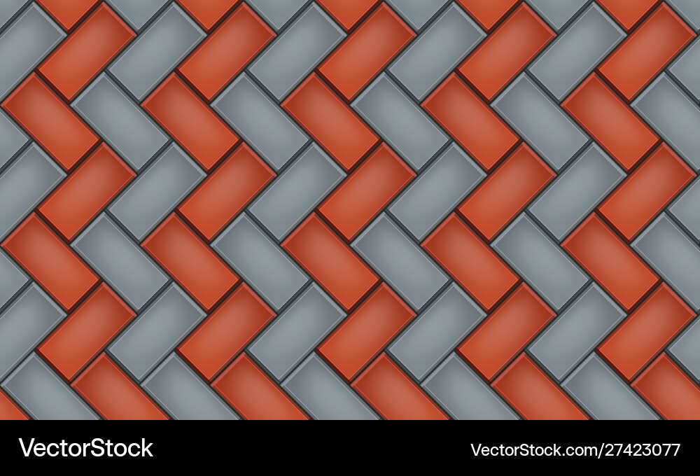 Herringbone Cobblestone Pattern Vector Image