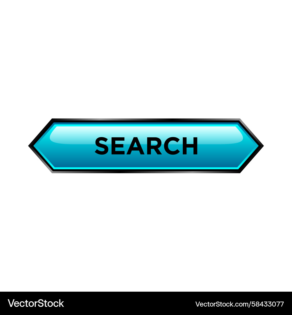 Modern Search Button Website Template Vector Image