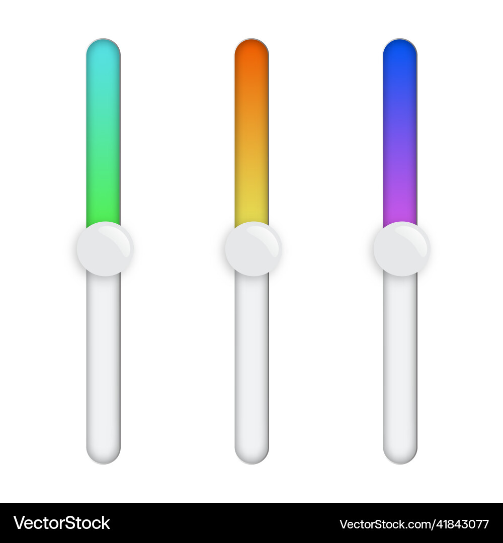 Scrollbars website design template scroll bars Vector Image