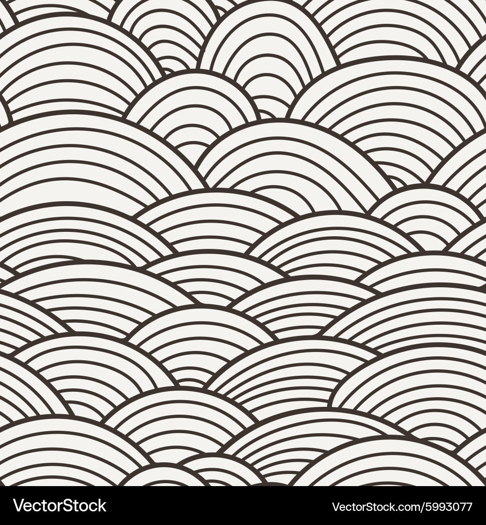 Seamless background of overlapping circles vector image