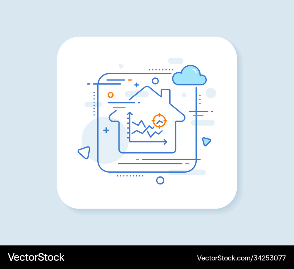 Seo analysis line icon web targeting chart sign Seo analysis line icon web targeting chart sign vector image