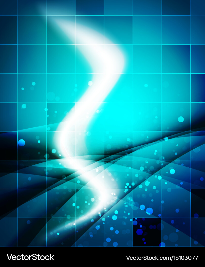Shiny wave magicabstract background vector image