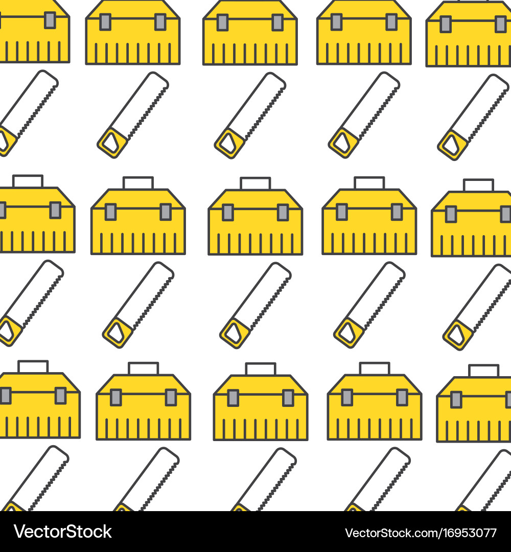 Tools box pattern background vector image
